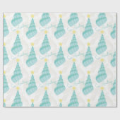 Zeeen en groeten van de kusten cadeaupapier (Vlak)