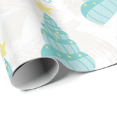 Zeeen en groeten van de kusten cadeaupapier (Rol Hoek)