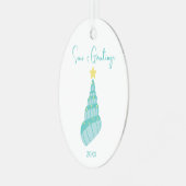 Zeeen en groeten van de kusten metalen ornament (Voorkant links)