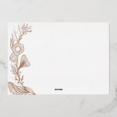 Zeeen en groeten van de zee Mariene biotoop Lijst Folie Feestdagenkaart (Achterkant)