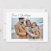 Zeeen en groeten van het Manuscript van de Inkt va Feestdagenkaart (Voorkant)