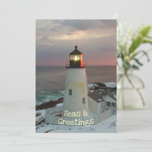 Zeeen en groeten van Maine Lighthouse (Staand voorkant)