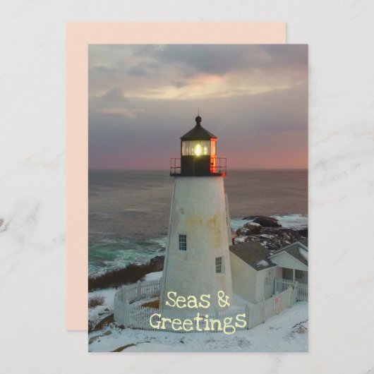 Zeeen en groeten van Maine Lighthouse (Voorkant / Achterkant)