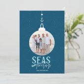Zeeen en groeten Vaste feestdag Kaart (Staand voorkant)