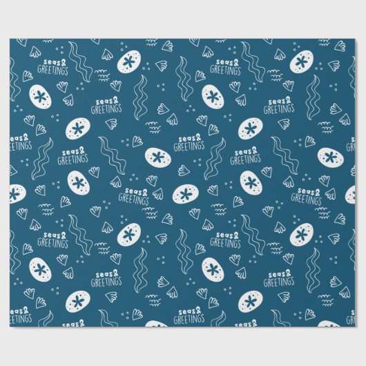 Zeeen en groeten Verpakkingspapier Cadeaupapier (Vlak)