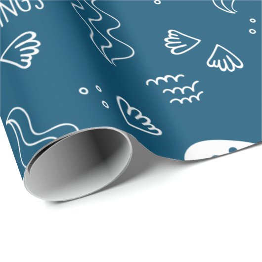 Zeeen en groeten Verpakkingspapier Cadeaupapier (Rol Hoek)