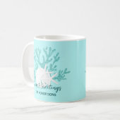 Zeeen en groeten voor kerstvakantie koffiemok (Voorkant links)