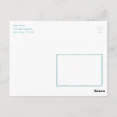 Zeeen en groeten Waterverf Roze flamingos Briefkaart (Achterkant)