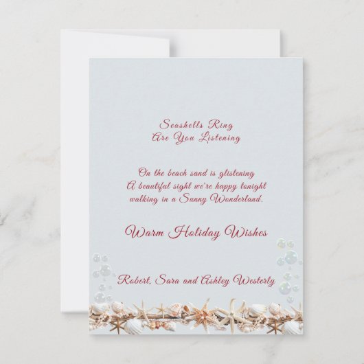 Zeeen en Groeten Zeesterren Roze Koraal Parels Kaart (Achterkant)