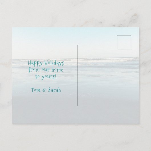 Zeeen en keizerstralen met kerstmis Briefkaart (Achterkant)