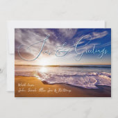 Zeeen en kerstKaarten voor de zon Feestdagenkaart (Voorkant)