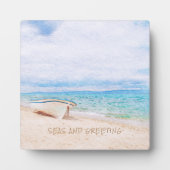 Zeeen en kerstmis met een maaltijd fotoplaat (Voorkant)