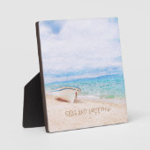 Zeeen en kerstmis met een maaltijd fotoplaat (Voorkant)