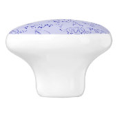 Zeeen en zeilboot één lijntrekpatroon keramische knop (Zijkant)