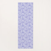 Zeeen en zeilboot één lijntrekpatroon yogamat (Achterkant)