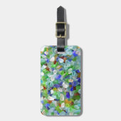 Zeeen glas bagagelabel (Voorkant verticaal)