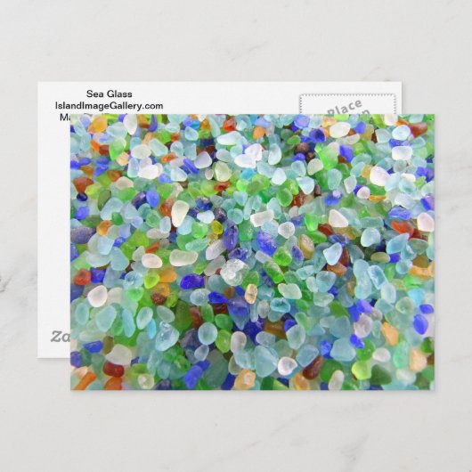 Zeeen glas briefkaart (Voorkant / Achterkant)