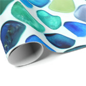 Zeeen glas cadeaupapier (Rol Hoek)