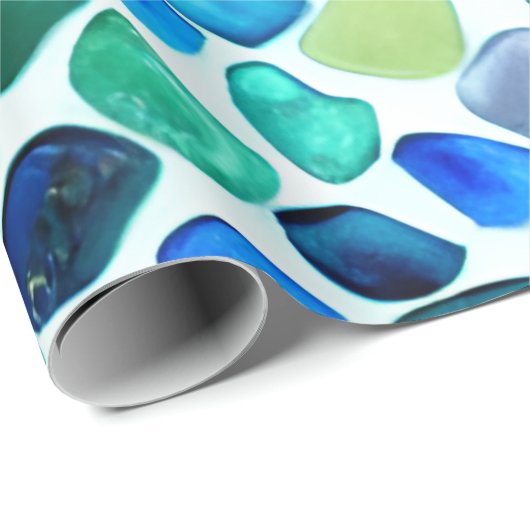 Zeeen glas cadeaupapier (Rol Hoek)