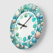 Zeeen glas en schelpen grote klok (Hoek)