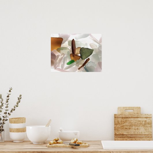 Zeeen glas of buisglas poster (Keuken)