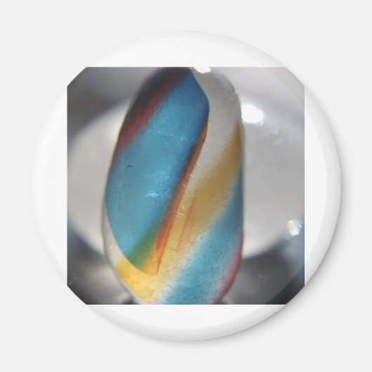 Zeeen glas Regenboog Magneet (Voorkant)