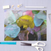 Zeeen glas uit het Zee van de boer Tissuepapier (Craft)