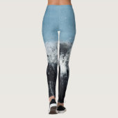 Zeeen golf: met de hand geschilderd ontwerp leggings (Achterkant)