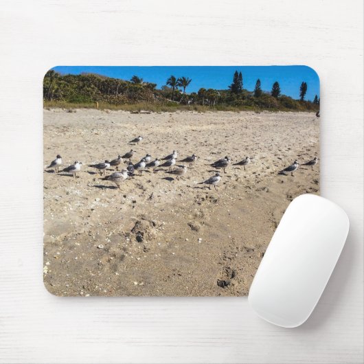 Zeeen gooien de strand Mousepad in Muismat (Met muis)