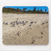 Zeeen gooien de strand Mousepad in Muismat (Voorkant)