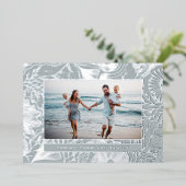 Zeeën & Groet Oceaan Zeeleven Foto Folie Feestdagenkaart (Staand Voorkant)