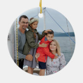 Zeeen & Groeten Chinoiserie Santa Christmas Keramisch Ornament (Achterkant)