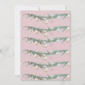 Zeeen & Groeten Dusty Pink Bow Arch Foto Feestdagenkaart (Achterkant)