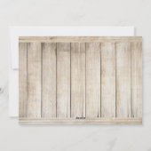 Zeeen & Groeten Foto Kerst Strand Hout Feestdagenkaart (Achterkant)