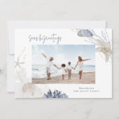 Zeeen & Groeten Kust Vakantie Fotokaart Feestdagenkaart (Voorkant)