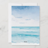 Zeeen & Groeten Kustkerst Waterverf Feestdagenkaart (Achterkant)