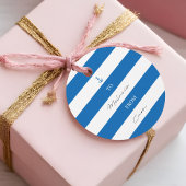 Zeeen & Groeten Ocean Waterverf Seashell Krans Bedankjes Labels