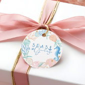 Zeeen & Groeten Ocean Waterverf Seashell Krans Bedankjes Labels