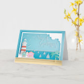 Zeeen & Groeten Vakantie aan zee Kaart (Gele Bloem)