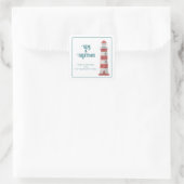 Zeeen & Groeten Vuurtoren Sticker (Tas)