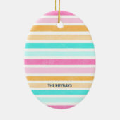 Zeeen & Groeten Zeesterren Retro Kustkerst Keramisch Ornament (Achterkant)