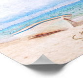 Zeeen het dagcitaat in bandzand poster (Hoek)