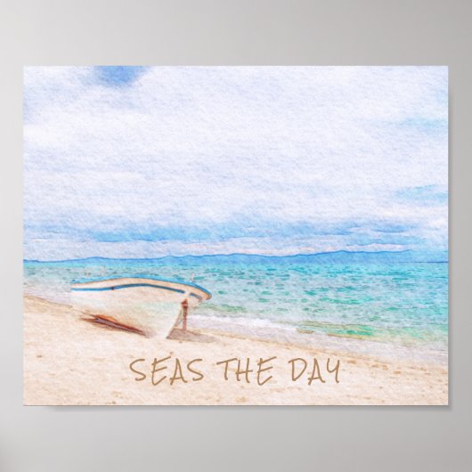 Zeeen het dagcitaat in bandzand poster (Voorkant)