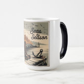 Zeeen Het Seizoen  Nautische Herfst Ontwerp Magische Mok (Voorkant rechts)