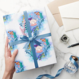 Zeeen in de Cute Ocean Animals Cadeaupapier