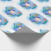 Zeeen in de Cute Ocean Animals Cadeaupapier (Hoek)