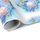 Zeeen in de Cute Ocean Animals Cadeaupapier (Rol Hoek)