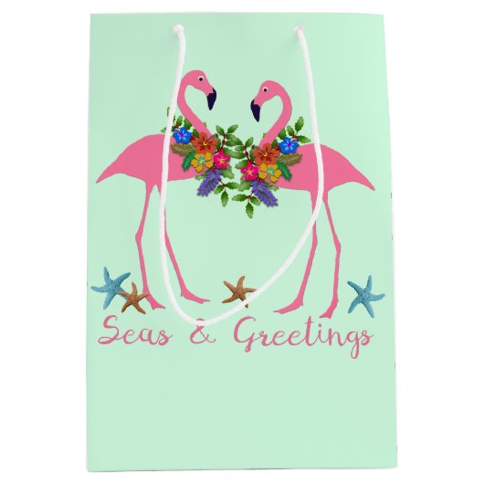 Zeeen in de roze kerstmint medium cadeauzakje (Voorkant)