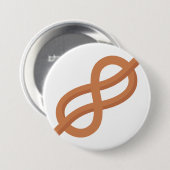 Zeeen knoop ronde button 7,6 cm (Voorkant /achterkant)