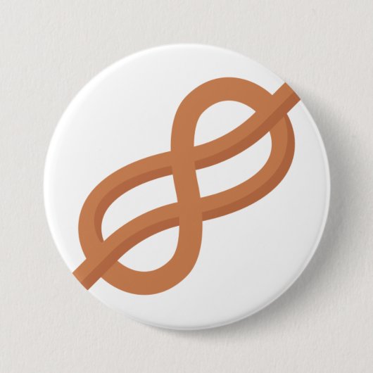 Zeeen knoop ronde button 7,6 cm (Voorkant)